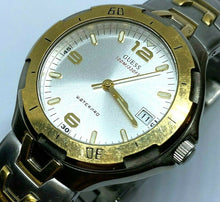 Load image into Gallery viewer, GUESS Mens 100m Dual Tone Moving Bezel Analog Quartz Watch Hour~Date~New Battery