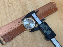 Load image into Gallery viewer, Vintage Geneva Men Gold Tone Military Dial Analog Quartz Watch Hours~New Battery