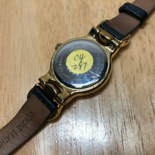 Load image into Gallery viewer, Anne Klein AK/2630 Lady Gold Tone Leather Analog Quartz Watch Hours~New Battery