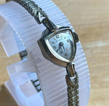 Load image into Gallery viewer, VTG Bulova Lady 10k White RGP Triangle Cocktail Hand-Wind Mechanical Watch Hour