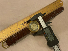 Load image into Gallery viewer, Kessaris Mens Gold Tone Fluted Bezel Roman Self-Wind Automatic Watch Hours~Date