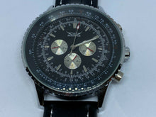 Load image into Gallery viewer, Jaragar Mens Silver Black Moving Bezel Self-Wind Automatic Watch Hours~Day Date