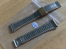 Load image into Gallery viewer, Original New Vintage Hamilton Mens Gold Tone SS Steel Watch Strap Band~19mm