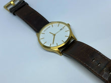 Load image into Gallery viewer, MVMT M04 Men 30m Gold Tone Steel Leather Analog Quartz Watch Hours~Date~New Batt
