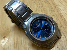 Load image into Gallery viewer, Casio MTP-3050 Men 50m Silver Blue Steel Analog Quartz Watch Hours~Date~New Batt