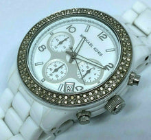 Load image into Gallery viewer, Michael Kors MK-5188 Lady 50m Ceramic Analog Quartz Chrono Watch Hour~New Batter