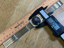 Load image into Gallery viewer, Vintage Microma Reporter Mens Dual Tone Swiss Analog Quartz Watch Hours~New Batt