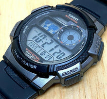 Load image into Gallery viewer, Casio AE-1000W Men Silver Black Digital Alarm Chrono Quartz Watch Hours~New Batt