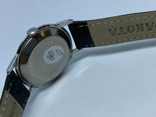 Load image into Gallery viewer, Early Vintage Timex Men Silver Leather Slim Thin Hand-Wind Mechanical Watch Hour