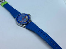 Load image into Gallery viewer, Vintage Unbranded Flying Over Island Silver Blue Hand-Wind Mechanical Watch Hour