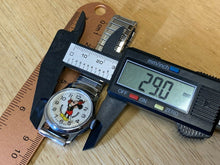 Load image into Gallery viewer, Vintage Disney Mickey Bradley 29mm Swiss Silver Hand-Wind Mechanical Watch Hours