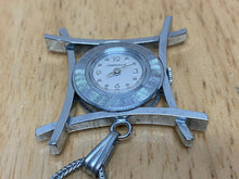 Load image into Gallery viewer, Nice Vintage Caravelle-Bulova Lady Silver Hand-Wind Pendant Pocket Watch Hours