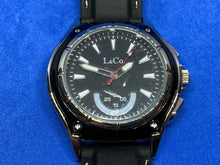 Load image into Gallery viewer, Unused Stylish L & Co. Mens Silver Black Analog Quartz Watch Hours~New Battery