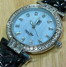 Load image into Gallery viewer, Victoria Wieck Bling Crystals MOP Leather Analog Quartz Watch Hours~New Battery