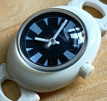 Load image into Gallery viewer, Vintage Lucerne Men Bubble High Dome White Swiss Hand-Wind Mechanical Watch Hour