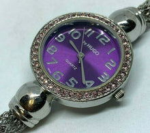 Load image into Gallery viewer, by Hugo Lady Silver Rhinestone Japan Movt Analog Quartz Watch Hours~New Battery