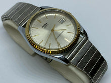 Load image into Gallery viewer, VTG Acqua By Timex Men Dual Tone Fluted Bezel Quartz Watch Hour~Date~New Battery