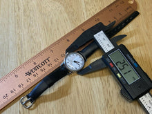 Load image into Gallery viewer, Vintage Timex Lady Classic Silver White Leather Hand-Wind Mechanical Watch Hours