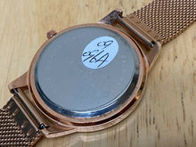 Load image into Gallery viewer, Unused Manchda Lady Rose Gold Rhinestone Mesh Analog Quartz Watch Hours~New Batt