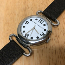 Load image into Gallery viewer, Marc Jacobs MBM8504 Silver White Leather Steel Analog Quartz Watch Hour~New Batt
