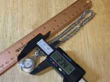 Load image into Gallery viewer, Unused VTG Caravelle By Bulova Lady Silver Hand-Wind Pendant Pocket Watch Hours