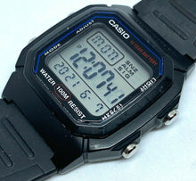 Load image into Gallery viewer, Casio W-800H Men Black Square Digital Alarm Chrono Quartz Watch Hour~New Battery