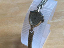 Load image into Gallery viewer, VTG Bulova Lady 10k White RGP Triangle Cocktail Hand-Wind Mechanical Watch Hour