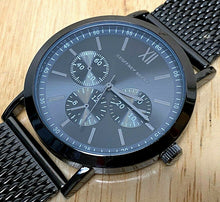 Load image into Gallery viewer, Unused Stylish Geoffrey Beene Men Black Mesh Analog Quartz Watch Hour~New Batter