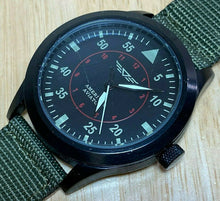 Load image into Gallery viewer, American Aviator Men 30m Green Fabric Black Analog Quartz Watch Hour~New Battery