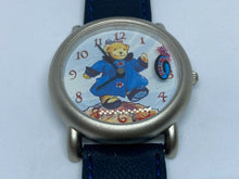 Load image into Gallery viewer, NEW VTG The Muffy Vanderbear Silver Moving Hat Leather Analog Quartz Watch Hours