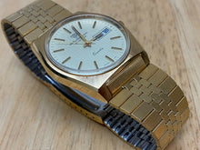 Load image into Gallery viewer, Vintage Jules Jurgensen Men Gold Tone Analog Quartz Watch Hour~Day Date~New Batt