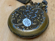 Load image into Gallery viewer, Vintage Westclox USA Men Gold Tone Roman Hand-Wind Mechanical Pocket Watch Hours