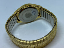 Load image into Gallery viewer, Waltham Mens 30m Gold Tone Black Dial Analog Quartz Watch Hours~Date~New Battery