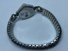Load image into Gallery viewer, Vintage Caravelle-Bulova Lady Silver Cocktail Hand-Wind Mechanical Watch Hours