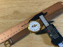 Load image into Gallery viewer, Vintage Lorus V501 Disney Mickey Large Gold Tone Quartz Watch Hours~New Battery