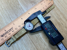 Load image into Gallery viewer, Vintage Snow White By Timex Lady Silver Leather Hand-Wind Mechanical Watch Hours
