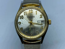 Load image into Gallery viewer, Vintage Timetone Mens 17J Waterproof Gold Tone Hand-Wind Mechanical Watch Hours