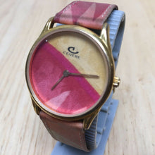 Load image into Gallery viewer, Vintage Cenere Red Yellow Orange Themed Analog Quartz Watch Hours~New Battery