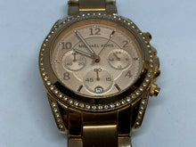 Load image into Gallery viewer, Michael Kors MK-5263 Lady Rose Gold Analog Quartz Chrono Watch Hours~New Battery