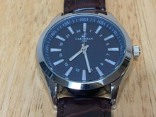 Load image into Gallery viewer, Unused Caribbean Joe Men Silver Blue Leather Analog Quartz Watch Hour~New Batter