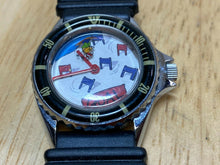Load image into Gallery viewer, Vintage Out Of Time Men Lady Ski Theme Silver Analog Quartz Watch Hours~New Batt