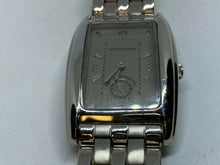 Load image into Gallery viewer, Geoffrey Beene Mens Small Second Silver Rectangle Quartz Watch Hours~New Battery