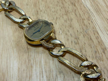 Load image into Gallery viewer, Vintage Dominique Lady Gold Tone Chain Bracelet Hand-Wind Mechanical Watch Hours