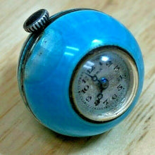 Load image into Gallery viewer, Vintage ABRA Swiss Blue Sterling Silver Hand-Winding Necklace Pendant Watch Hour