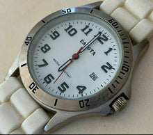 Load image into Gallery viewer, Dakota Mens 30m Silver White Luminous Analog Quartz Watch Hours~Date~New Battery