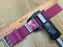Load image into Gallery viewer, GUESS Lady Silver Pink Square Japan Movt Analog Quartz Watch Hours~New Battery