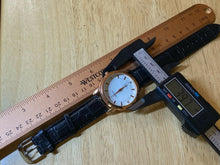 Load image into Gallery viewer, Unused MREURIO Men Rose Gold Tone Leather Band Analog Quartz Watch Hour~New Batt