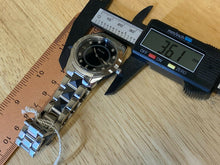 Load image into Gallery viewer, Unused Bulova 98P136 Men 8 Real Diamonds Silver Black Quartz Watch Hour~New Batt