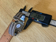 Load image into Gallery viewer, Premier Design Lady Silver Rhinestone Cuff Bangle Quartz Watch Hours~New Battery
