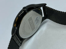 Load image into Gallery viewer, Unused Burei Mens Black Mesh Band Analog Quartz Watch Hours~Date~New Battery
